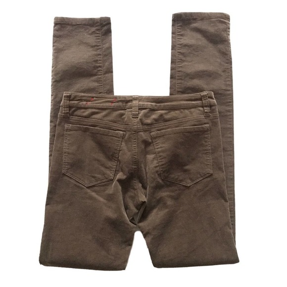 Chor | Women's Brown Belt Looped Straight Leg Corduroy Pants Size 3 - Picture 3 of 10